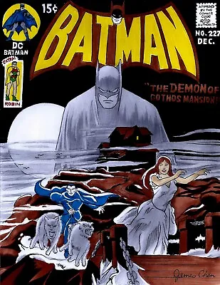 Buy Batman # 227 Iconic Cover Recreation Original Comic Color  Art On Card Stock • 158.11£