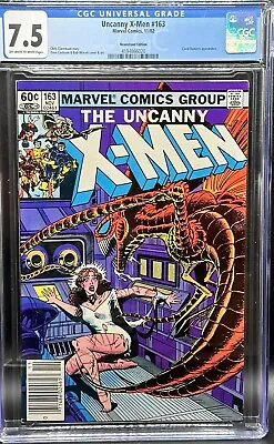Buy Uncanny X-Men #163, CGC 7.5, Off-White To White Pages • 98.55£