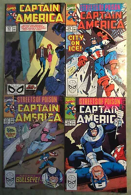 Buy CAPTAIN AMERICA #371.  #372.  #373. #374.  1990.   Marvel Comics. • 15£