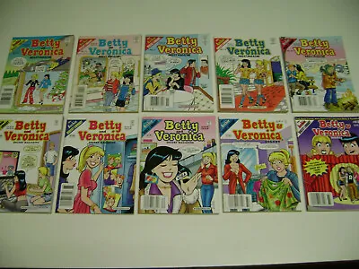 Buy 2000-08 BETTY AND VERONICA Comics Digest Magazine Lot Of 10, #109,...,185 • 19.95£
