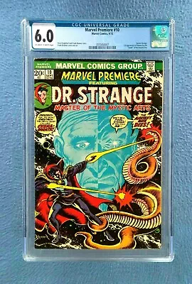 Buy Marvel Premiere #10 Cgc 6.0 Fine Ow/white Pages Marvel Comics Dr. Strange • 63.30£