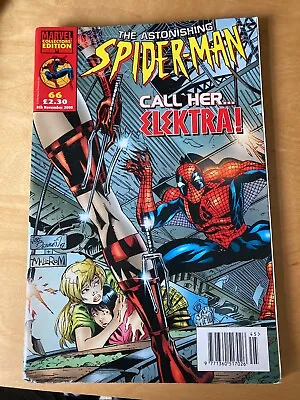 Buy Astonishing Spider-Man #66 Tom DeFalco, Marvel, 2000 (Electra) • 3.99£