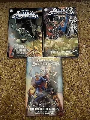 Buy Batman Superman Lot Of 3 Hardcovers Vol 1,2,3 DC Comics • 14.50£