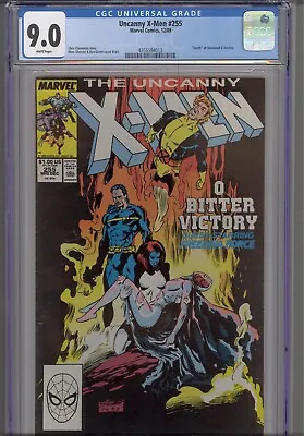 Buy Uncanny X-Men #255 CGC 9.0 1989 Marvel Comics Death Of Stonewall & Destiny • 24.09£