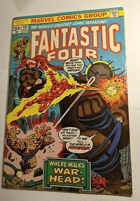 Buy Fantastic Four 137 Original Series VG/FN Bronze 1973 Marvel Comic Book • 7.87£