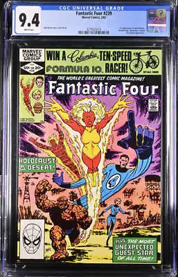 Buy Fantastic Four #239 Cgc 9.4 White Pages // Marvel Comics 1982 • 47.67£