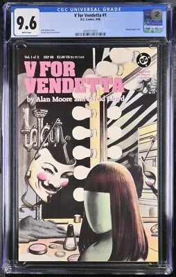 Buy V For Vendetta #1 CGC 9.6 Alan Moore David Lloyd DC Comics Wraparound Cover • 119.49£