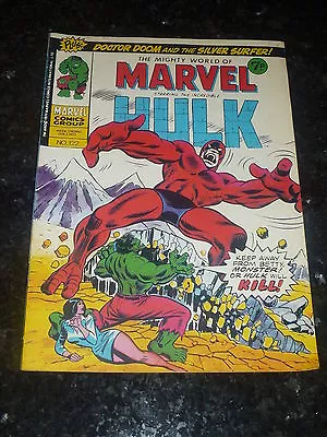 Buy Mighty World Of MARVEL Starring The INCREDIBLE HULK - No 122 - Date 01/02/1975 • 9.99£
