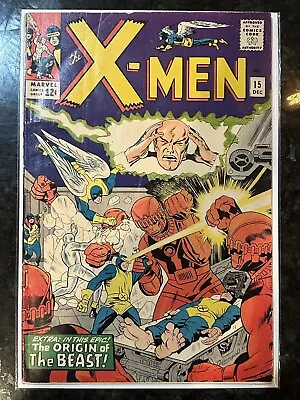 Buy Uncanny X-Men #15 1965 Key Marvel Comic Book 2nd Appearance Of The Sentinels • 88.38£