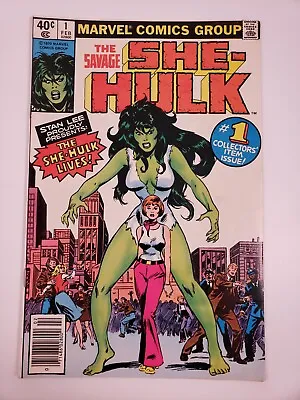 Buy Savage She-Hulk #1 Newsstand Edition 1980 1st App And Origin She-Hulk Key Issue • 119.24£