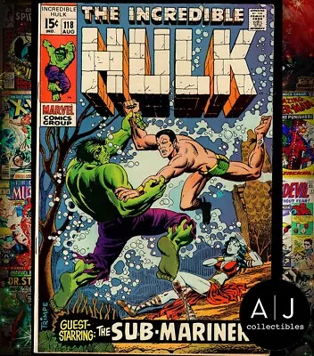 Buy Incredible Hulk #118 FN+ 6.5 Marvel 1969 • 35.19£