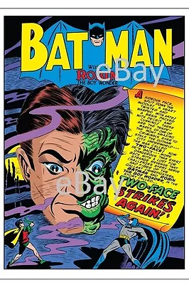 Buy DETECTIVE COMICS #81 SPLASH PAGE PRINT Batman Two Face • 18.99£