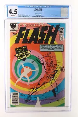 Buy Flash #286 - D.C. Comics 1980 CGC 4.5 Rainbow Raider App WHITMAN Variant • 236.39£