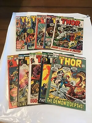 Buy Lot Of (10) Marvel Comics Thor #179, #185 & #197-204 Mid Grade • 135.91£