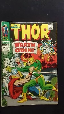 Buy The Mighty THOR #147  ( 1967 , Marvel Comics )  LOKI , Inhumans  VG+  (5.5) • 18.99£
