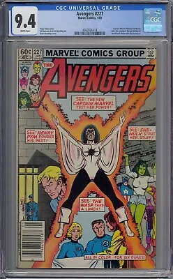 Buy Avengers #227 Cgc 9.4 Newsstand Monica Rambeau Joins Avengers White Pages • 71.15£