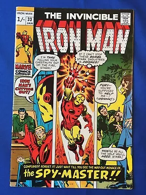 Buy Iron Man #33 VFN- (7.5) MARVEL ( Vol 1 1971) 1st App Spymaster (2) • 45£