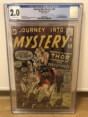 Buy Journey Into Mystery 84 - GCG 2.0 OW, 2nd Thor, 1st Jane Foster, Marvel Hot Key • 569.90£