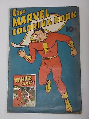 Buy Capt. Marvel Coloring Book ORIGINAL 1941 COLORING BOOK RARE!!! • 572.63£