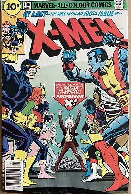 Buy X-Men #100 August 1976 Old X-Men Team Vs New. Phoenix Origin. Claremont Cockrum • 124.99£