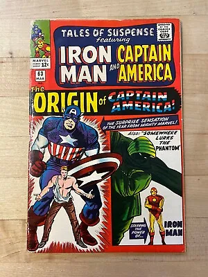 Buy Tales Of Suspense #63 - The Origin Of Captain America! Marvel Comics, Iron Man! • 39.51£