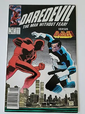 Buy DAREDEVIL #257 1988 Iconic Punisher Vs DD Cover By John Romita Jr (Newsstand)! • 10.39£