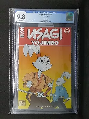 Buy Usagi Yojimbo #20 (2021) CGC 9.8 - 2nd Print 1st Appearance Yukichi Tamamoto IDW • 31.86£
