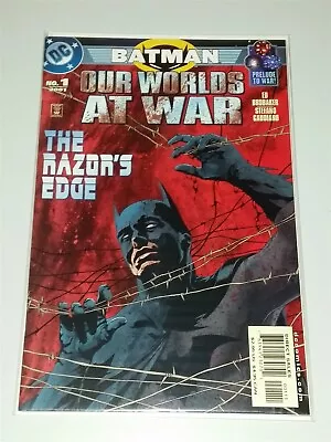Buy Our Worlds At War Batman #1 Nm (9.4 Or Better) Dc Comics Part 4 June 2001 • 3.99£