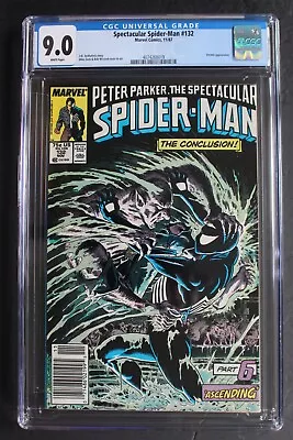 Buy SPECTACULAR SPIDER-MAN #132 Vs VERMIN 1987 Movie KRAVEN LAST HUNT Zeck CGC 9.0 • 46.52£