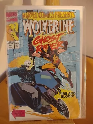 Buy  1990 Marvel Comics Presents #66 Wolverine And Ghost Rider Fire And Blood • 1.50£