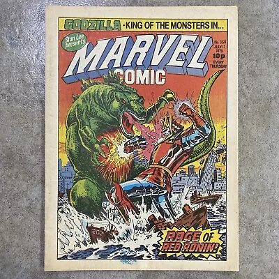 Buy Marvel Comic #350 Marvel UK Magazine July 11 1979 Godzilla Dracula Conan • 11.06£