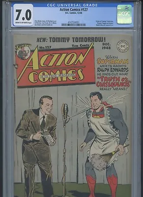 Buy Action Comics #127 1948 CGC 7.0~ • 631.49£