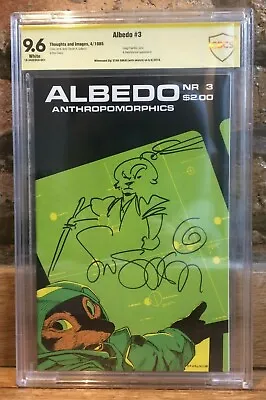 Buy ALBEDO #3 Signed & Sketched Stan Sakai 2nd Appearance Usagi Yojimbo CBCS 9.6 • 550£