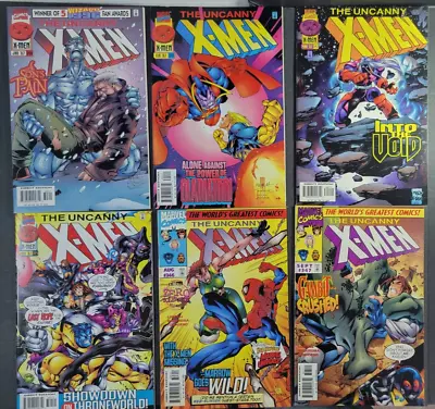 Buy (6) Uncanny X-Men #340 - 347 Lot Marvel 1997 341 342 344 346 Spiderman • 17.55£