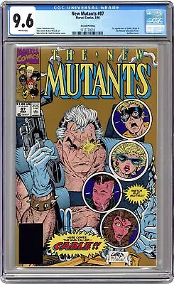 Buy New Mutants #87 Liefeld Variant 2nd Printing CGC 9.6 1991 1217774010 1st Cable • 51.17£