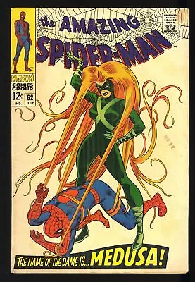 Buy Amazing Spider-Man #62 FN/VF 7.0 Medusa Appearance!! Romita Cover! Marvel 1968 • 69.56£