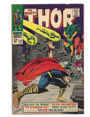 Buy Thor #143 Marvel 1967 FN+ Beauty! The Enchanters! Jack Kirby Combine Shipping • 31.97£