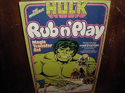 Buy Vintage Incredible Hulk Rare Dr. Strange Rub N' Play Colorforms Unused Mib 1979 • 80.63£