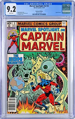 Buy Marvel Spotlight V2 #3 CGC 9.2 (Nov 1979) Captain Marvel, Al Milgrom, Newsstand • 38.13£