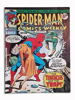 Buy SPIDER-MAN COMICS WEEKLY#48 - 1974 - MARVEL COMICS UK  6p ISSUE VG • 9£