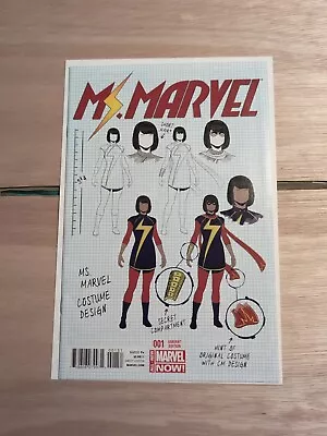 Buy Ms Marvel #1 Design Variant 2014 Marvel Comics 1st Kamala Khan Solo Series  • 24£