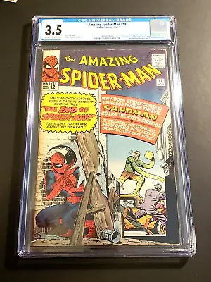Buy Amazing Spider-Man 18 CGC 3.5 1st App NED LEEDS OW/W Pages Marvel Comics 1964 • 159.90£