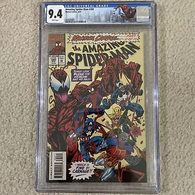 Buy The Amazing Spider-man Spiderman #380 Cgc 9.4 Carnage Venom Custom Label • 64.33£