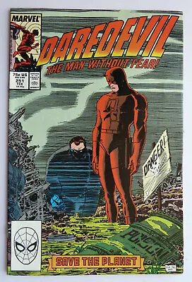 Buy Daredevil #251 - Save The Planet - Marvel Comics February 1988 VF- 7.5 • 6.99£