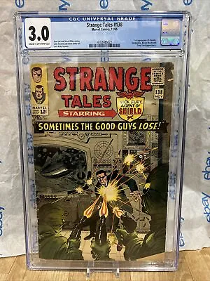 Buy Strange Tales 138 (CGC 3.0 1st App Eternity Dormammu Baron Mordo Tony Stark • 39.35£