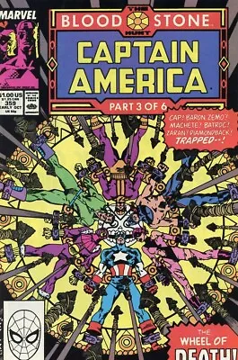 Buy Marvel Captain America #359 1989 1st App Crossbones Comic Book Grade NM 9.4 • 7.20£