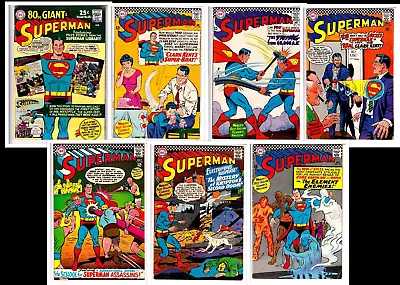 Buy SUPERMAN #183+188+189+190+192+196+198 (1966/1967) 7 DC Comics • 59.99£