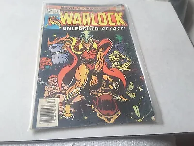 Buy Warlock Issue # 15. Vol.1 Series. Marvel Nov.1976. Thanos And Gamora. Fine • 12£