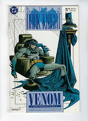 Buy BATMAN: LEGENDS OF THE DARK KNIGHT # 18 (VENOM Part 3, HIGH GRADE, May 1991) NM • 4.95£