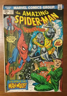 Buy The Amazing Spider-Man #124 (1973) 1st Appearance Of Man-Wolf John Jameson • 44.03£